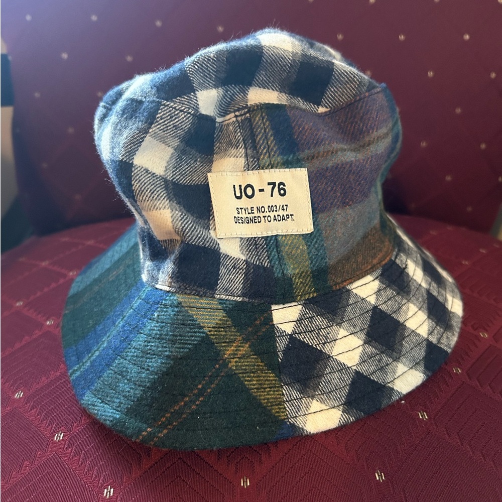 Urban Outfitters Plaid Patchwork Bucket Hat NWT